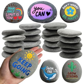 20PCS 4-5 Inches Rocks for Painting, Extra Large Smooth Kindness Rocks for Arts, Crafts, Decoration
