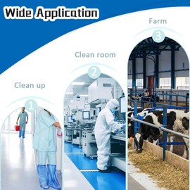 10 Pairs Shoe Covers Boot Covers Plastic Disposable Waterproof Shoe Covers for Men and Women Rain Outdoor Indoors Overshoes (Transparent)