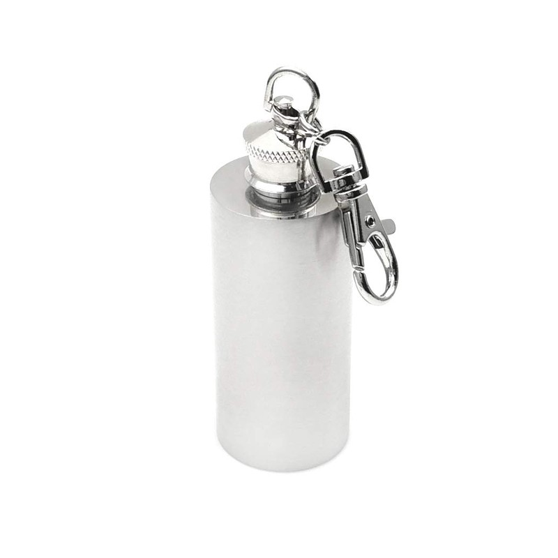 iSavage 1.5oz Hip Flask 18/8 Stainless Steel Cylinder Shaped Mini