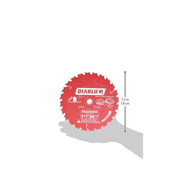 Diablo Framing Saw Blade with Perma-Shield - Tracking Point Tooth