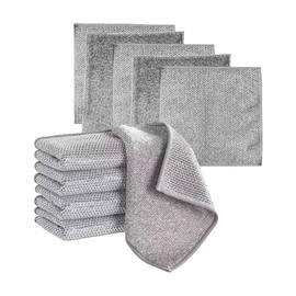 Generic Wire Dish Washing Rags, Multi-Purpose Wire Dish Cloth, Scratch Resistant Wire Dish Cloth, Wet and Dry Use, Double Layer Reusable Cleaning Cloth Towel for Kitchen Cleaning-Double Sided Model