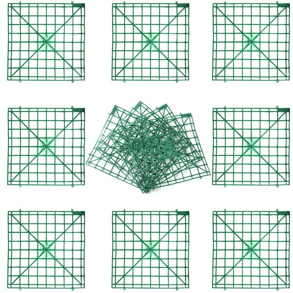 Artificial Flower Grid Panels,DIY Flowers Wall Frames,Flowers Wall Arches Backdrop,Plastic