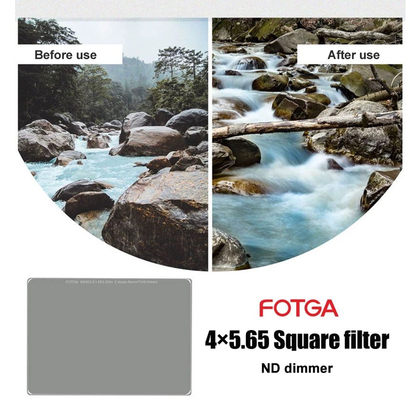 FOTGA 4mm ND64（1.8）6-stop Lens Filter 4×5.65in ND Filters Optical Glass