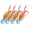 4Pcs 65g Fishing Artificial Baits Silicone Skirts Lures with Hook