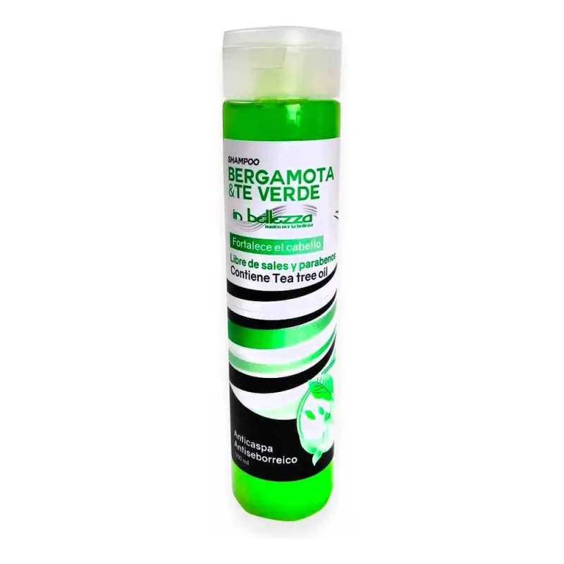 Shampoo Fortalecimiento Bergamota Y Te Verde In Bellezza