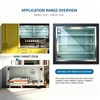 5-10mm No-Drill Glass Door Hinges,Zinc 90 Degree Heavy Duty Alloy
