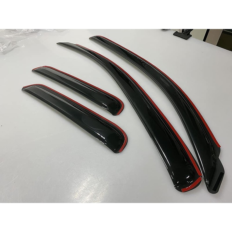 in-Channel Style Smoke Window Sun Rain Visors Vent Guard Shade