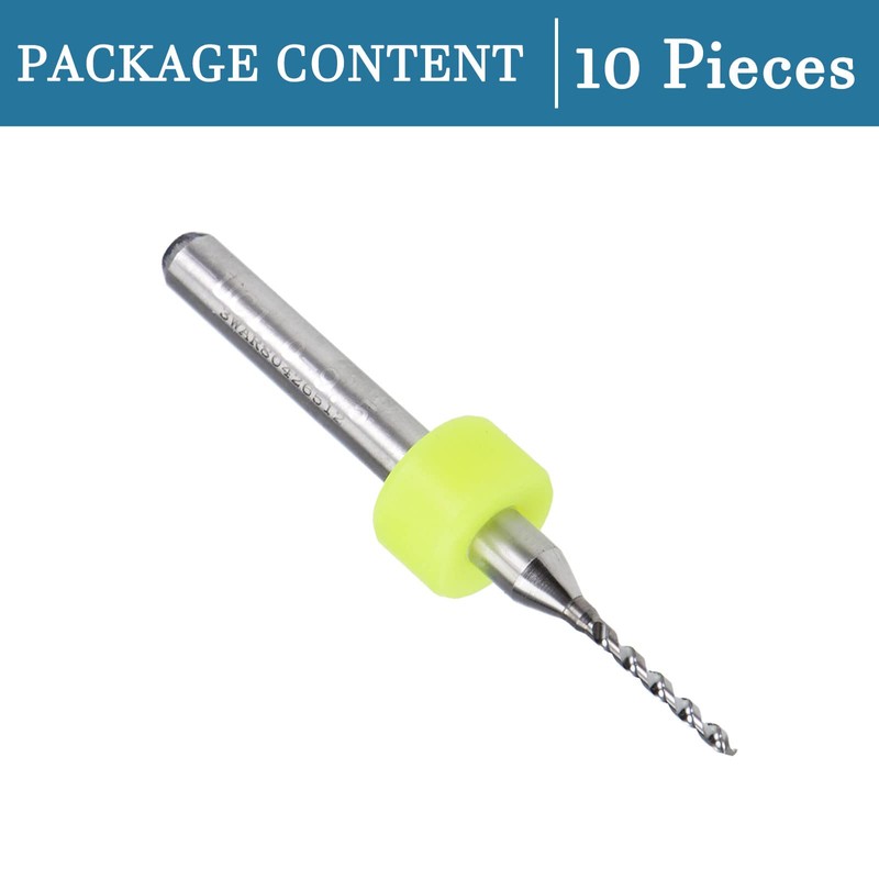 QUARKZMAN 10 pieces 1 mm PCB drill bits tungsten carbide