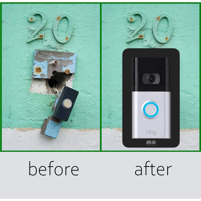 Non-Adhesive Wall Plate Compatible with RingDoorbell Battery Doorbell & Older