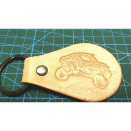 UTVD Polaris LEATHER RZR XP1000 900 800 Turbo S Custom Design Keyring Key Chain FOB