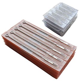 Needlehouse 50pcs Disposable & Sterilized Tattoo Needles 13 Curved Magnum (13RM) and 50pcs Professional Sterile Plastic Disposable Clear Tattoo magnum Tips (1213RM)