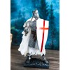 Templar White Cloak Medieval Crusader Swordsman Knight W/ Cross Shield