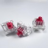 Fejwlvs Red Switch 3 Pin 50gf Pre-Lubricated,Dustproof Linear Switch,Suitable for