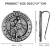 St Christopher Medal for Car 2 Pack, Metal Saint Christopher