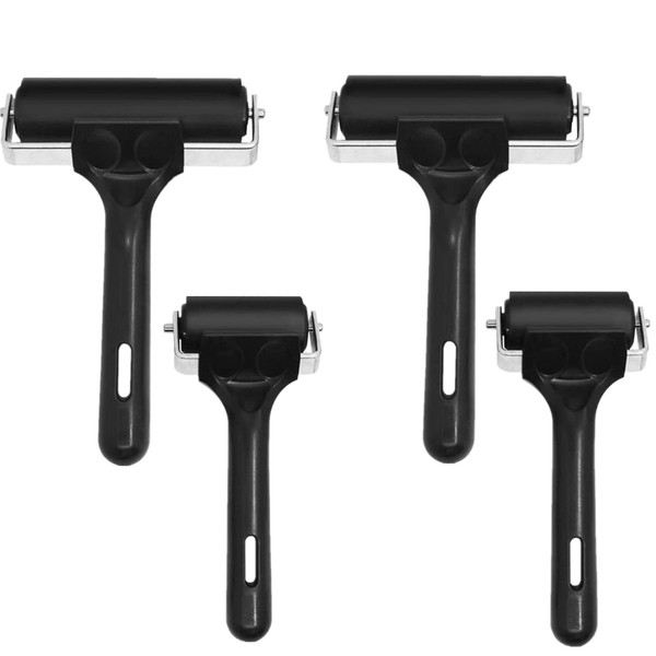 Urvoo 4 Pack Soft Rubber Brayer, Rubber Glue Roller for