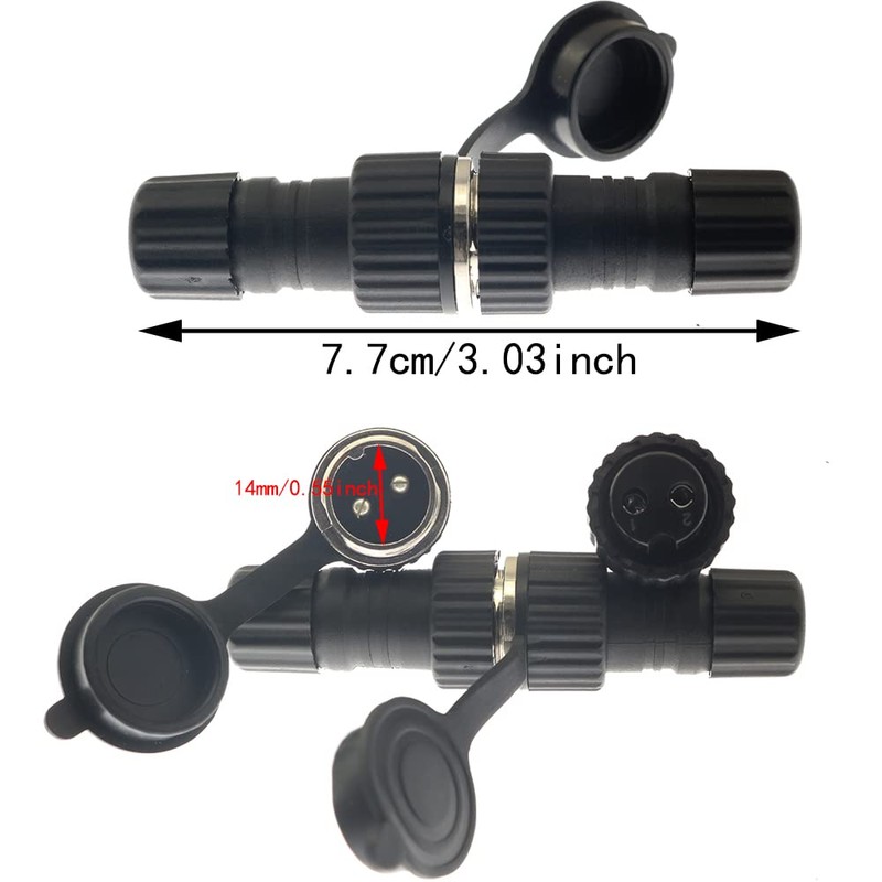 SP13 Aviation Connector BLLNDX 1 Set SD13 2 Pin Male
