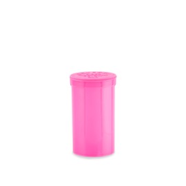 Loud Lock Pop Top Dram Bottles (Pink) - 19 Dram - 225 Per Case (2.75" Deep X 1.5" Wide) - Packaging Supplies - Dry Herb Containers - Child Resistant Smell Proof Container - Pill Vials - Rx Vial