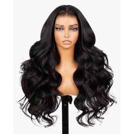 Megalook hair 13x6 Body Wave Lace Front Wigs Human Hair 250% Density HD Lace Front Wigs Human Hair Pre Plucked Upgraded Pre-Cut Ear-to-Ear Frontal Pre Bleached Glueless Wig 20 Inch