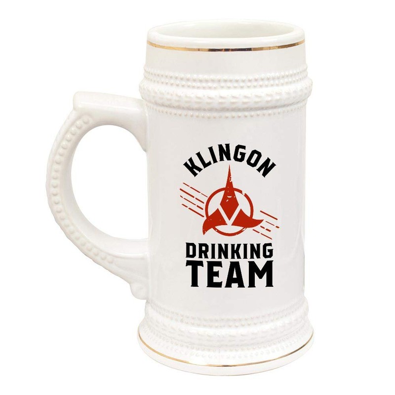 Star Trek Klingon Drinking Team 20 oz Ceramic Beer Stein