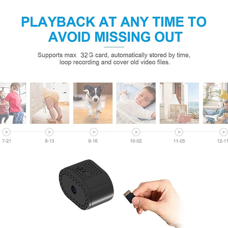 WiFi Wireless Mini Camera 1080P HD Night Vision Motion Detection