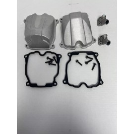Unbranded Can Am Cast Aluminum Valve Cover And Water Neck Set BRP Outlander Commander Mav