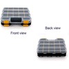 Double Side Tool Storage Box with Removable Plastic Partition, Hardware