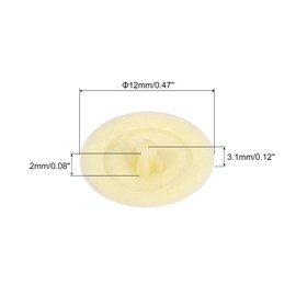 uxcell 40PCS Screw Cap Covers, 12mm Waterproof Plastic Screw Decorative Caps for Phillips Cam Lock Nuts Self-Tapping Screws, Beige