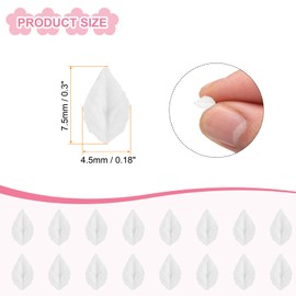 CoCud Mini Resin Flower, 0.18" Diameter, Miniature Tiny Flower Charm Dollhouse White - (Applications: for Nail Art, Fairy Garden Dollhouse DIY Crafts Nail Jewelry Making), 100-Pieces