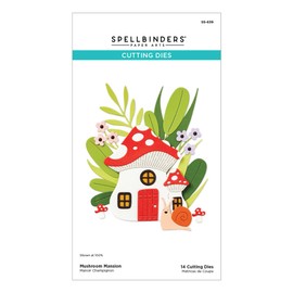 Spellbinders Mushroom Mansion Etched Dies, Metal