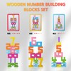 nnOuOnn Wooden Number Building Blocks, Number Blocks Toys for Kids,