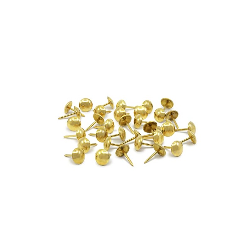 Dritz Home 9009 Smooth Decorative Nails, 3/8-Inch, Brass (36-Piece)