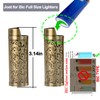 HUMWE 2 Pack Vintage Metal Lighter Case Cover Front Arabesque