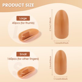Acrylic Nail Tips for Practice Hand: 200 Pieces Replacement Nail Tips for Practice Model - Reusable Nail Tips for Acrylic Practice Hand Salon at Home - T-shaped Nail Design
