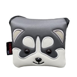 Lovely Golf Mallet Putter Cover Head Cover Headcover, Magnetic Putter Cover Mallet for Men, PU Leather Golf Club Cover Protection - Golf Mallet Putter Headcover for Golf Clubs (Square Mallet Putter)