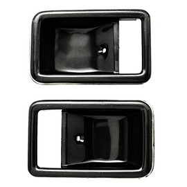ihave Replacement for Door Handle Bezel Pair Land Cruiser FJ60 FJ62 Cressida Inner Door Handle Black Color
