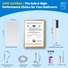 Hibbent All Metal cUPC Certified Shower Head, 10'' High Pressure