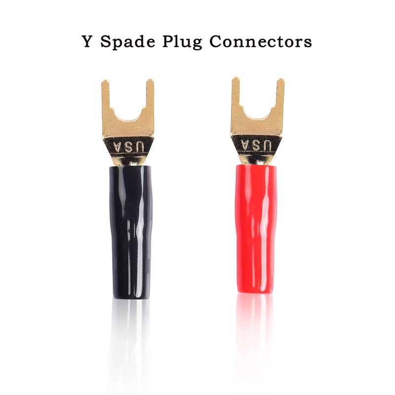 MEIRIYFA Y Plug Connector - 8 Pcs Y Spade Gold