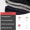 JFAN Men's Knitted Winter Hat with Fleece Lining Wool Hat