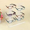POFET Acrylic 10 Pairs Sunglasses Organizer Double Row Sunglasses Rack