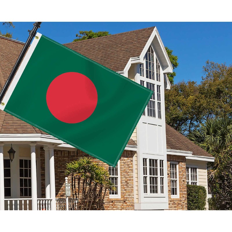 2×3 FT Bangladesh Flag,Medium 60×90 CM Bangladeshi Outdoor Banner,100D Decor,Doube