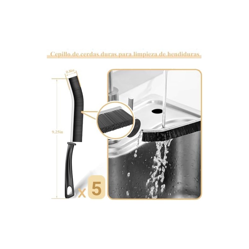 Cepillo de cerdas duras para grietas B000570AJJ – Set 5