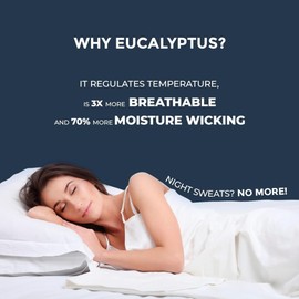 Sweave Pillow Cases - Pillow Cases 2 Pack, Oeko-Tex Certified White Pillowcases 2 Pack - Eucalyptus Tencel White Pillow Cases 2 Pack With a Cool, Crisp & Breathable Percale Weave