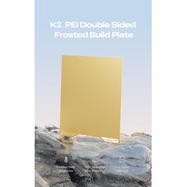 Creality K2 PEI Double Sided Frosted Build Plate 270x293mm， Heat Resistant High Strength & Wear Resistance 3D Printing Platform for Creality K2 3D Printer