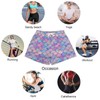 Ysidec Mermaid Fish Scale Women Shorts Beach Casual Athletic High