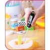 Sunartis 5-1015 Kuechen-Thermometer Soßen, Braten, Babykost, °C/°F-Anzeige, Silikon, Schwarz