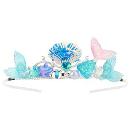 Semato Mermaid Crown Starfish Headband Mermaid Birthday Decorations Seashell Hair Accessories for Girls Costume Mermaid Party Favors