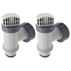 UOIENRT 25010 Floor Stand Valve with Gaskets and Nut Above Ground Plunger Replacement for 28635EG, 28633EG, 28671EG 2PCS