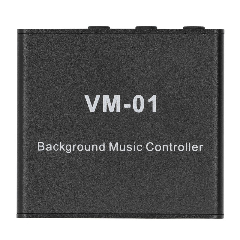 Background Music Controller Black Excellent Compatibility Miniature Size Music Switcher