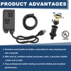 Relaxweex Garbage Disposal Air Switch Kit Dual Outlet Sink Top