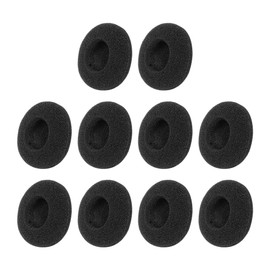 sourcingmap Replacement Earbud Tips Pads, Soft Sponge Ear Tips Buds for Earphone Headsets Accessories, Small 3.5cm Foam Cushions Eartips Headphone Covers Protector, 10 Pcs Black
